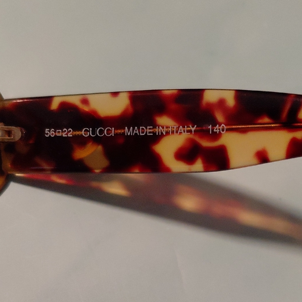 Vintage GUCCI GG2400/N/S 02Y 54mm Tortoise Oval Sunglasses 🕶😎 - Picture 5 of 6
